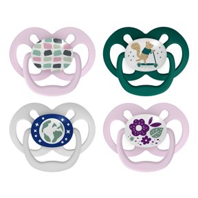 Dr. Brown's Advantage Symmetrical Pacifier with Air Flow - Pink - 4-Pack - 6-18m