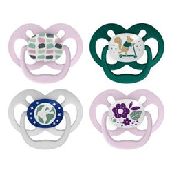 Dr. Brown's Advantage Symmetrical Pacifier with Air Flow - Pink - 4-Pack - 6-18m