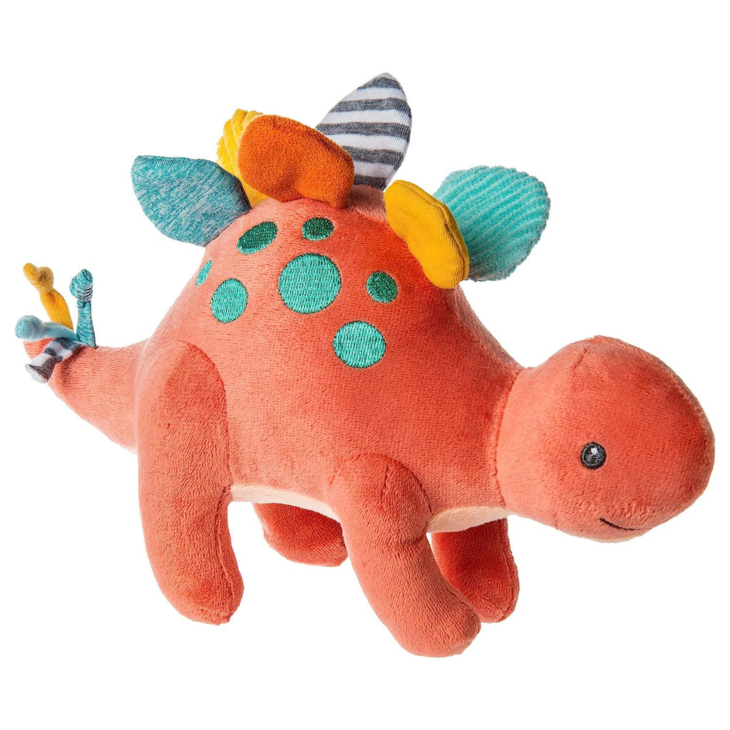 Mary Meyer Pebblesaurus Stuffed Animal Soft Toy, 10-Inches, Coral Dinosaur