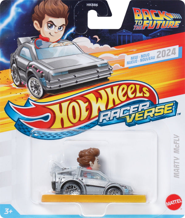 Hot Wheels RacerVerse Die-Cast Vehicle, Back to the Future