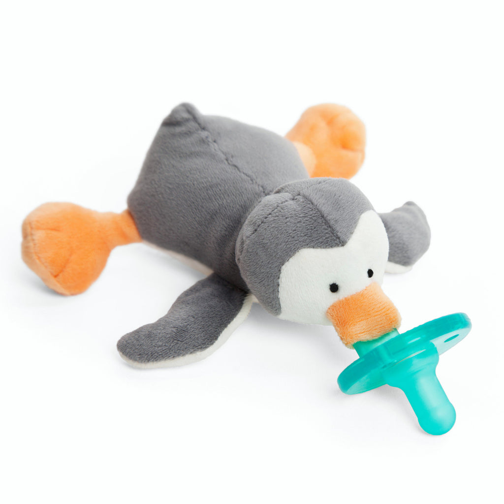 WubbaNub Infant Pacifier - Grey Penguin