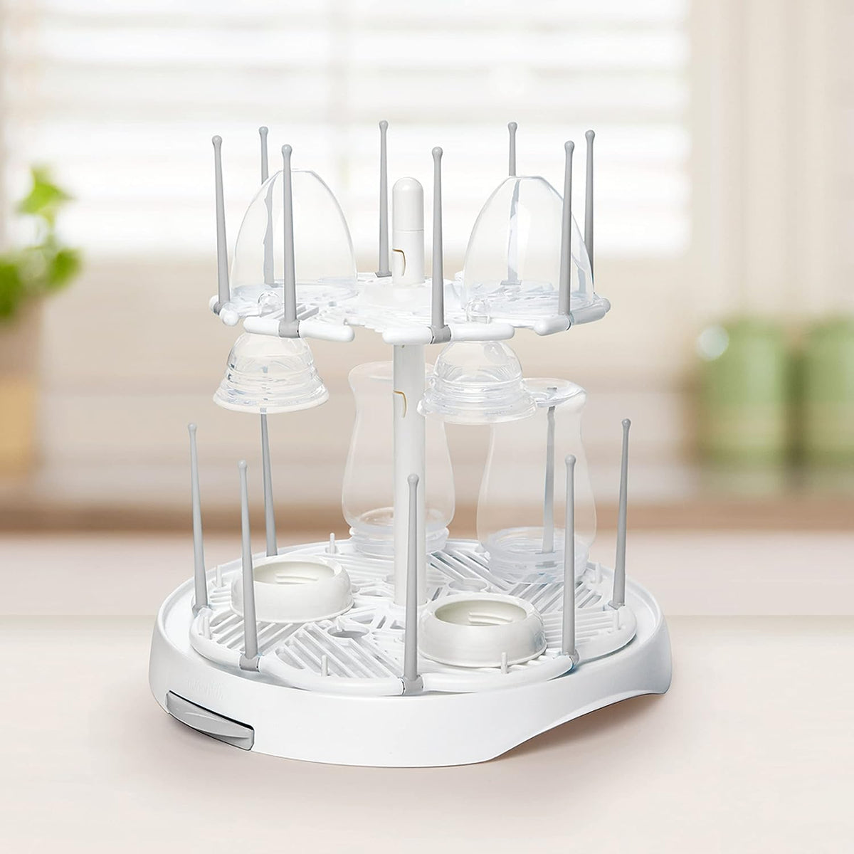 Munchkin High Capacity Drying Rack for Baby Bottles and Accessories, White