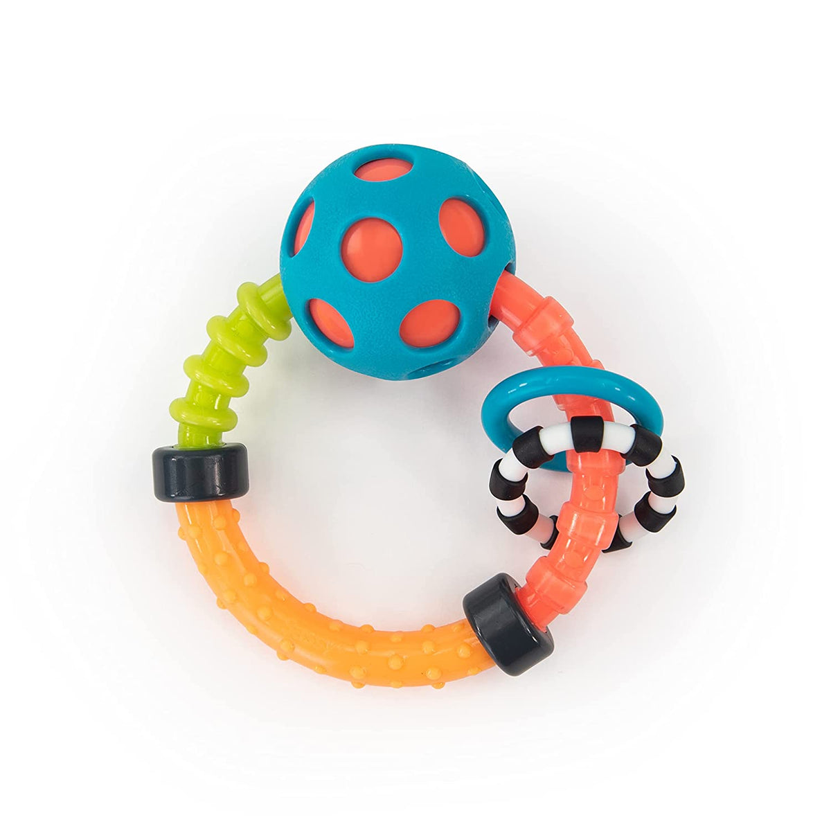 Sassy My First Rattles Newborn Gift Set with 3 Soft and Flexible Rattles