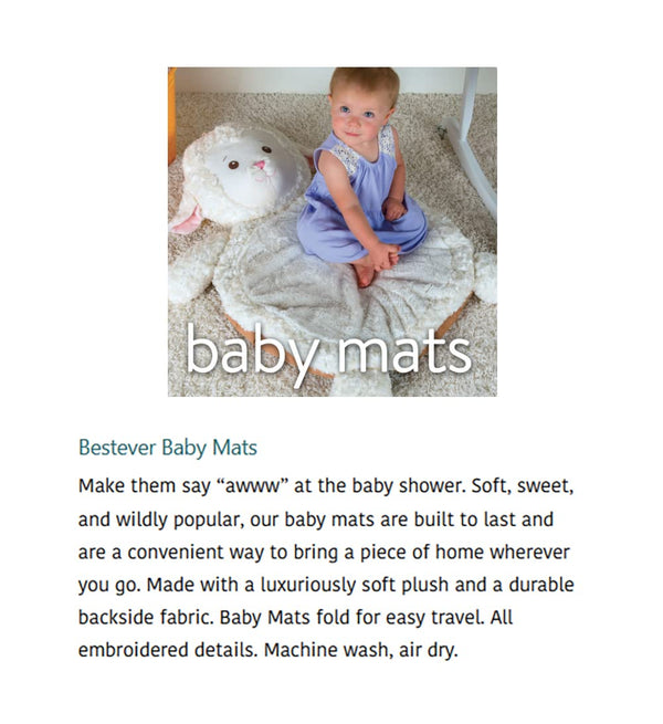 Mary Meyer Baby Mat - Black & White Puppy
