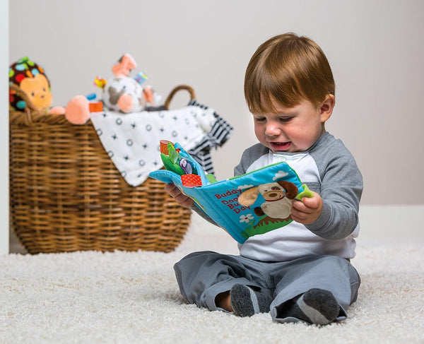 Mary Meyer Taggies Buddy Dog Crinkle Paper and Squeaker , 6x6