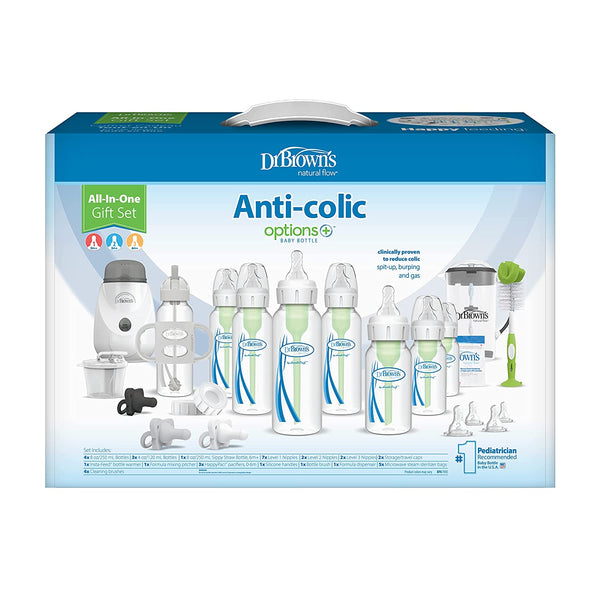 Dr. Brown's 38 Piece Natural Flow Options+ All-in-One Baby Bottle and Accessory Gift Set