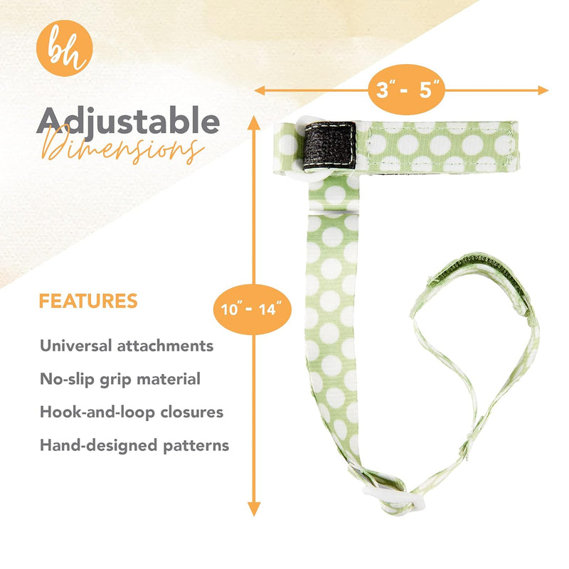 BooginHead SippiGrip Sippy Cup Strap & Baby Bottle Holder 3 Pack, Sienna, Sage, Black