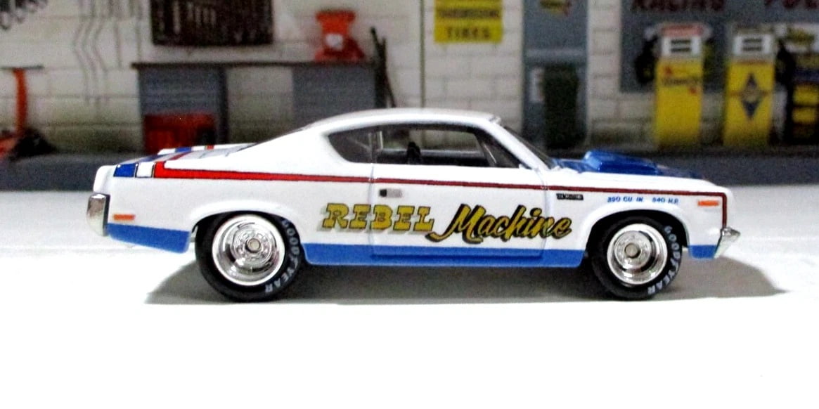 Hot Wheels Premium Car Culture 2 Pack 1:64 Scale, AMC Javelin and AMC Rebel Machine, Real Riders Tires Metal/Metal Chassis Collectors - view 3