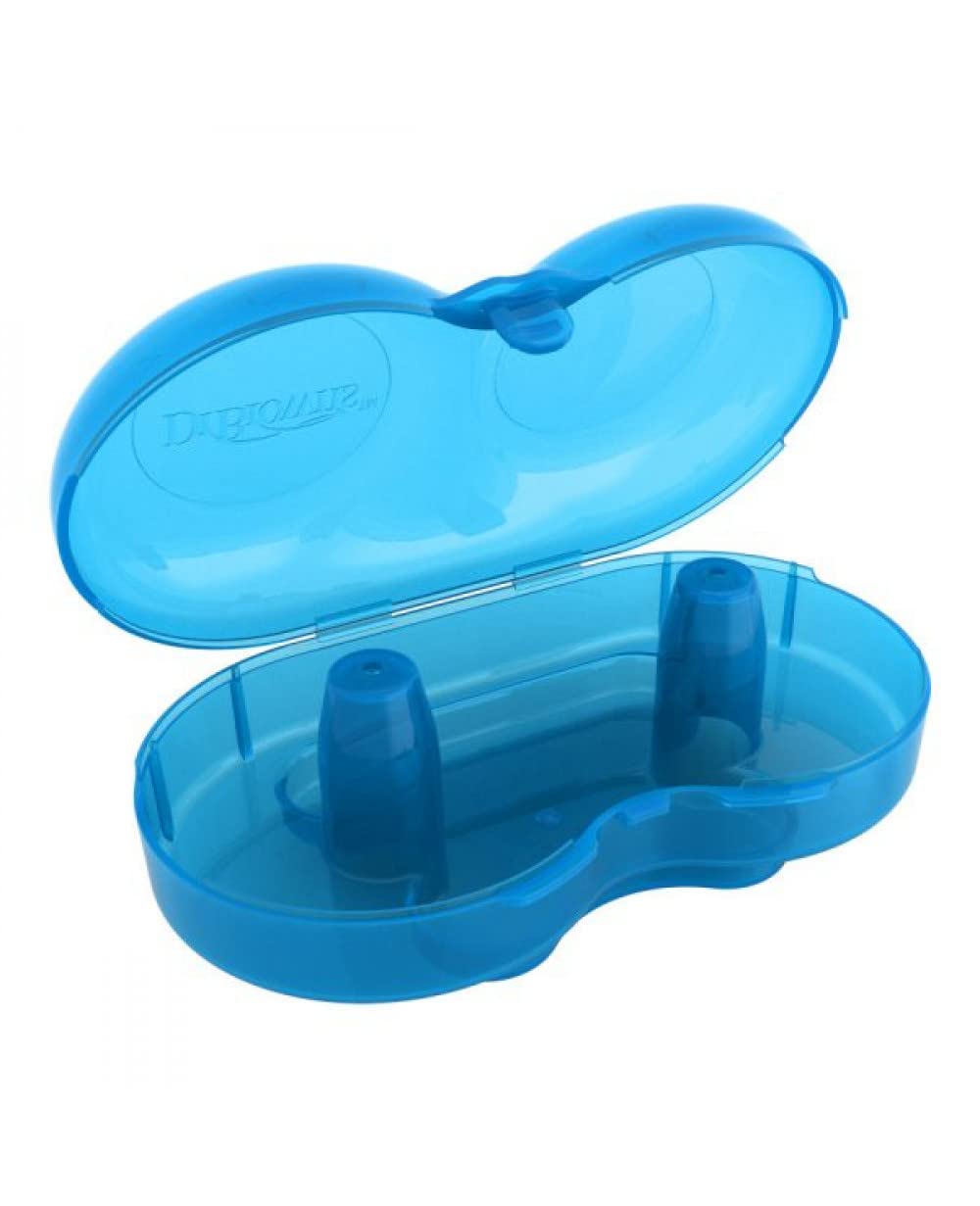 Dr. Brown's Nipple Shields with Case, Size 1 - Up to 24 mm, Stretch Fit, for Latch Difficulties, Flat/inverted Nipples
