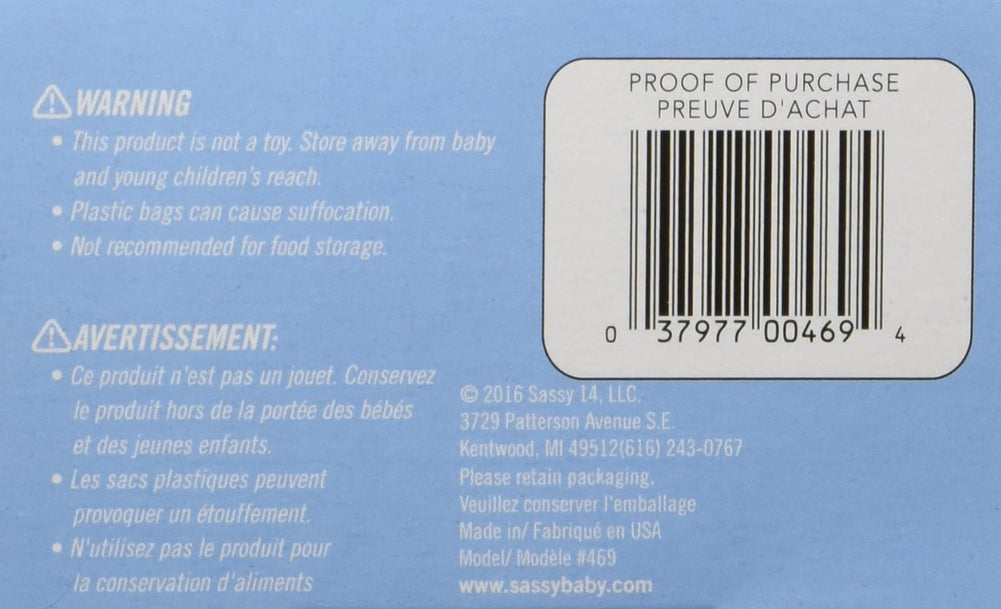 Sassy Baby Disposable Diaper Sacks, 200 Count, Pack of 3 (Total 600)