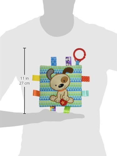 Mary Meyer Taggies Crinkle Me Baby Toy, Brother Puppy , 6.5x6.5 Inch