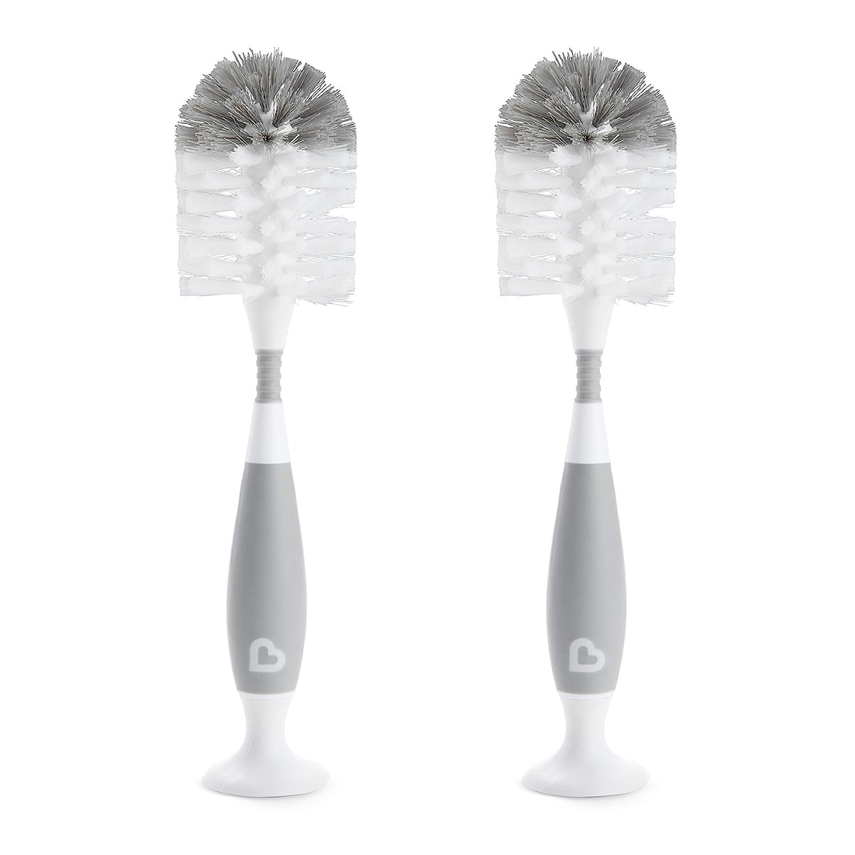 Munchkin Bristle Bottle Brush, Grey, 2 Pack