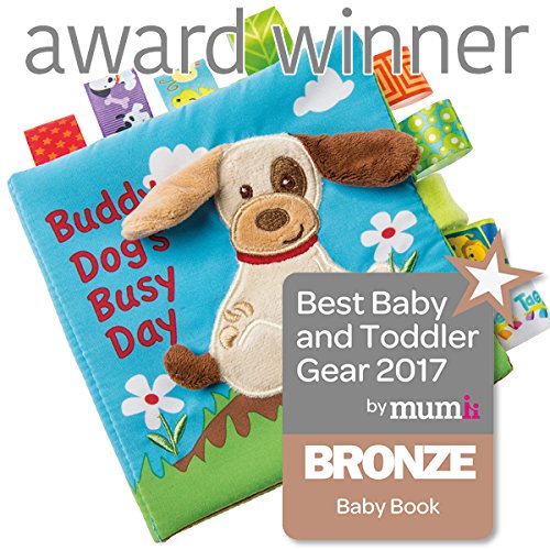 Mary Meyer Taggies Buddy Dog Crinkle Paper and Squeaker, 6x6