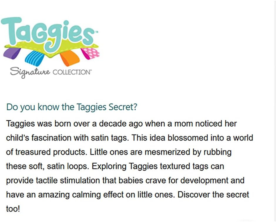 Mary Meyer Taggies Touch & Feel Soft Cloth Book with Crinkle Paper & Squeaker, 6 x 6-Inches, Painted Pony
