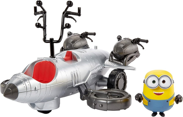 Minions Wild Rider Remote Control Vehicle with Bob Action Figure, Sounds & Spinning Action