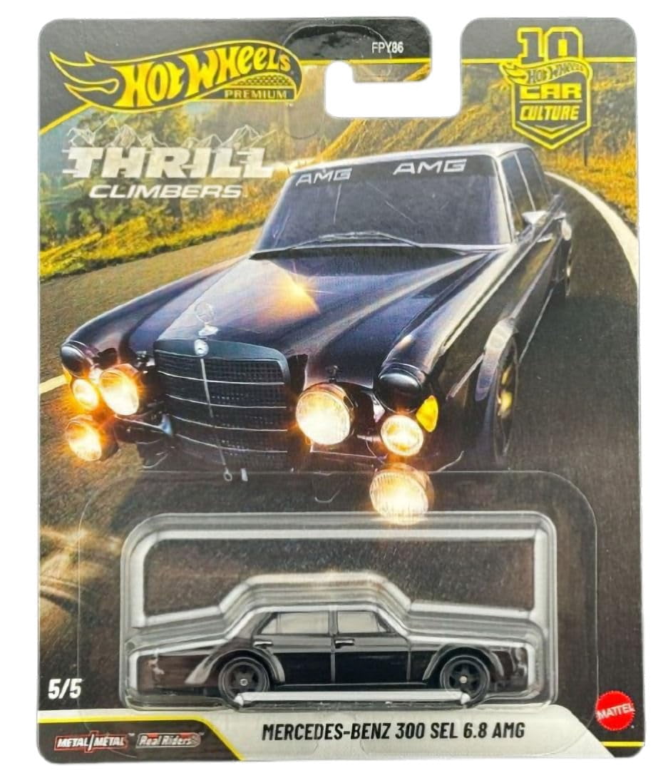 Hot Wheels Premium Thrill Climbers 5-Car Set, Car Culture