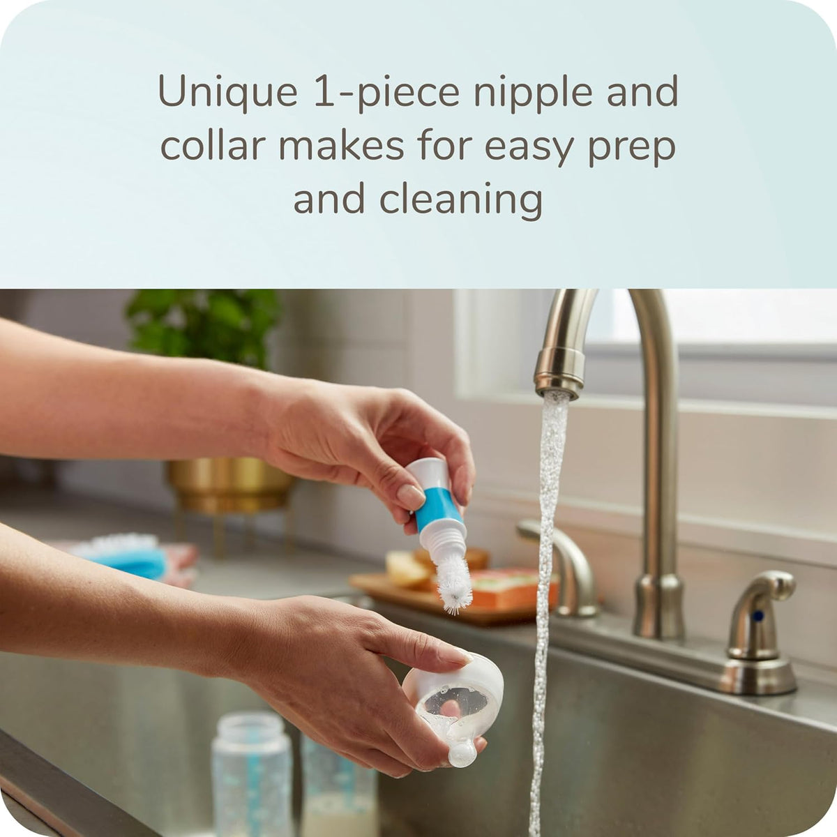 NUK Replacement Silicone Spout for Select NUK Cups, Spill-Proof, Soft Spout, Dishwasher-Safe, BPA-Free, Clear, Pack of 2