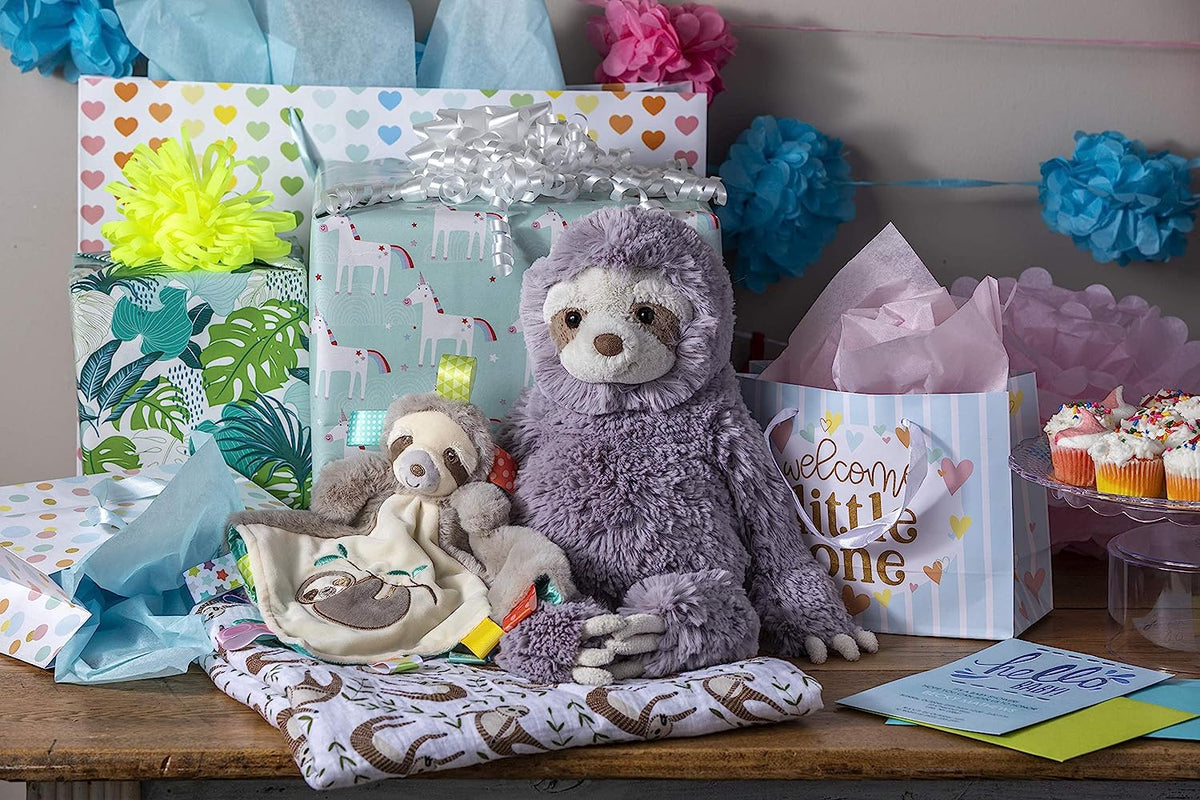 Mary Meyer Taggies Soothing Sensory Stuffed Animal Security Blanket, Molasses Sloth, 13 x 13-Inches