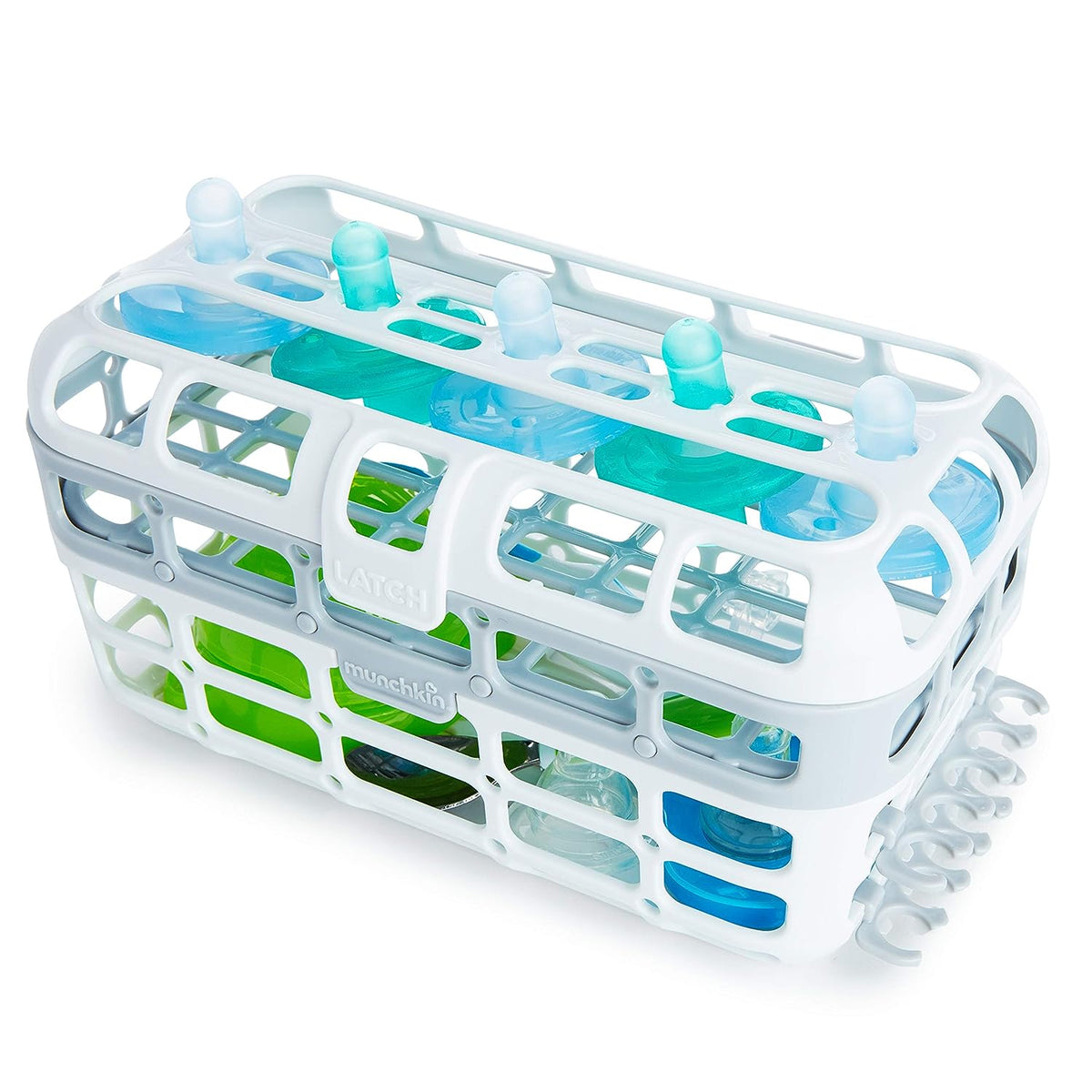 Munchkin High Capacity Dishwasher Basket, 1 Pack, Grey