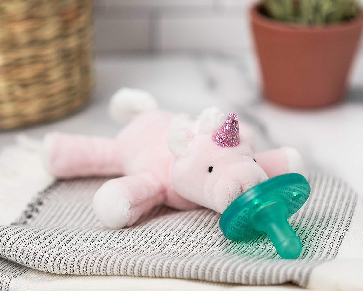 WubbaNub Infant Pacifier - Star The Pink Unicorn