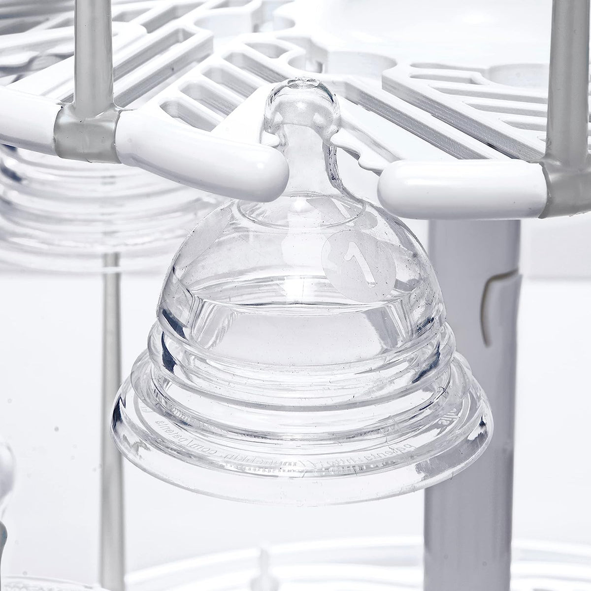 Munchkin High Capacity Drying Rack for Baby Bottles and Accessories, White