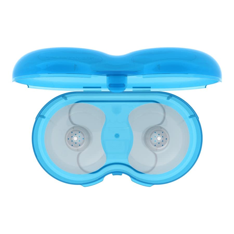 Dr. Brown's Nipple Shields with Case, Size 1 - Up to 24 mm, Stretch Fit, for Latch Difficulties, Flat/inverted Nipples