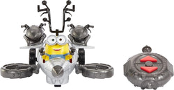 Minions Wild Rider Remote Control Vehicle with Bob Action Figure, Sounds & Spinning Action