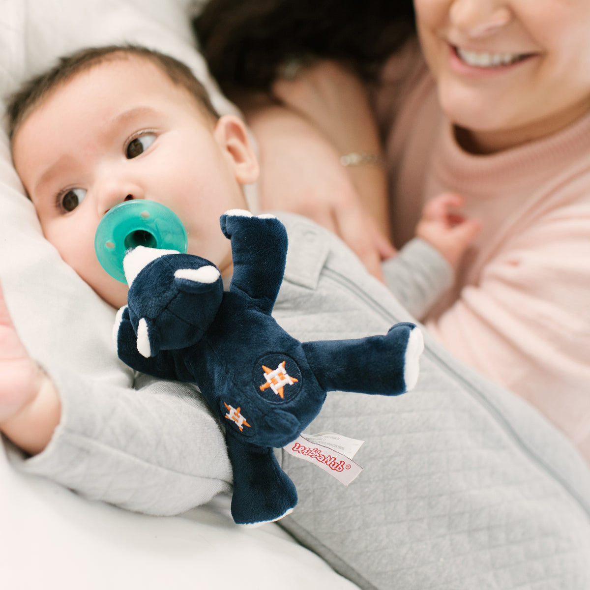 WubbaNub Infant Pacifier - MLB Houston Astros Bear