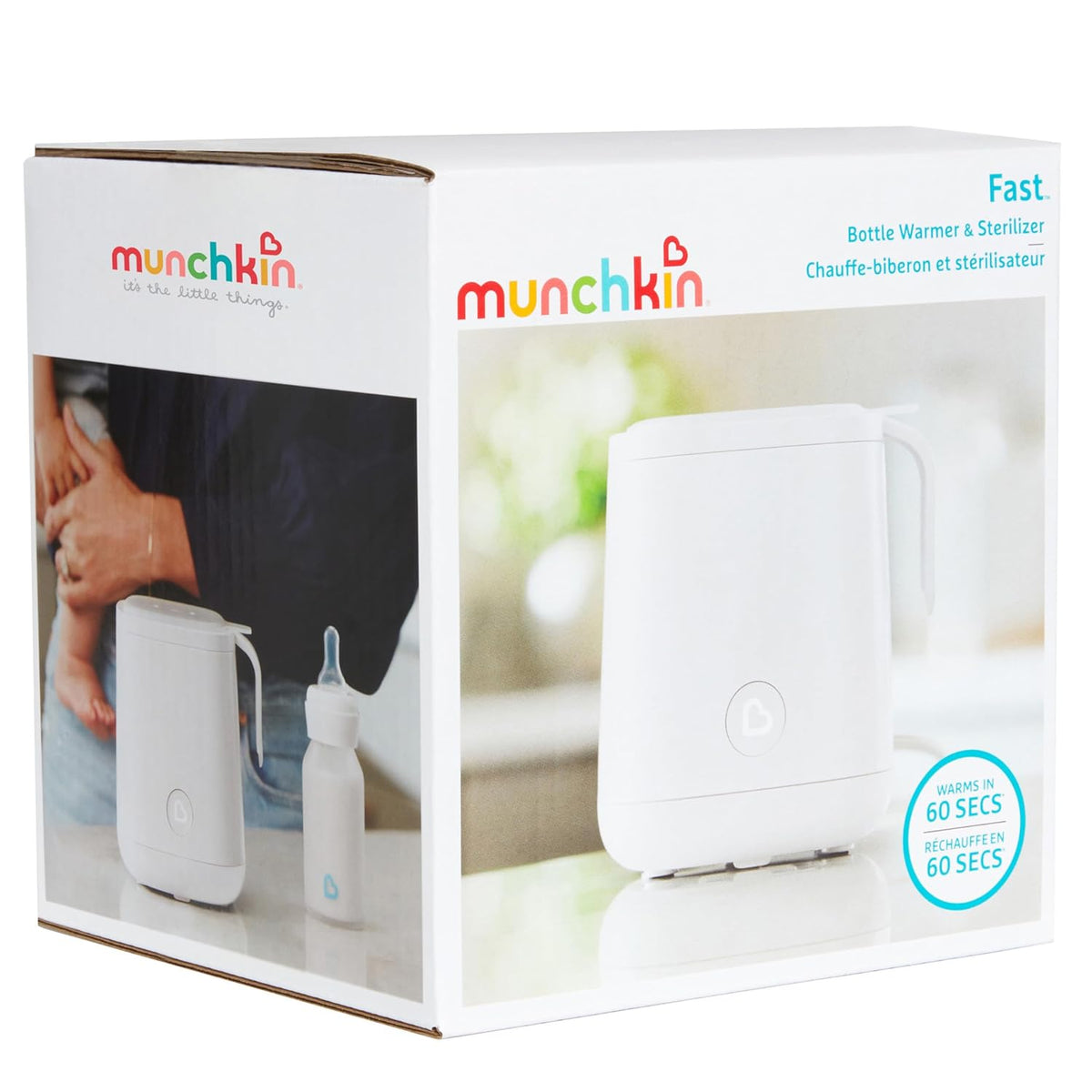 Munchkin Fast Baby Bottle Warmer and Sterilizer - Warms in 60 Seconds