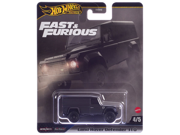 Hot Wheels Fast & Furious Diecast Model Cars Collector Set J Case, 5 Pack, McLaren Senna Red, Nissan 370Z, Chevrolet Chevelle SS, Land Rover Defender 110, Dodge Viper SRT10