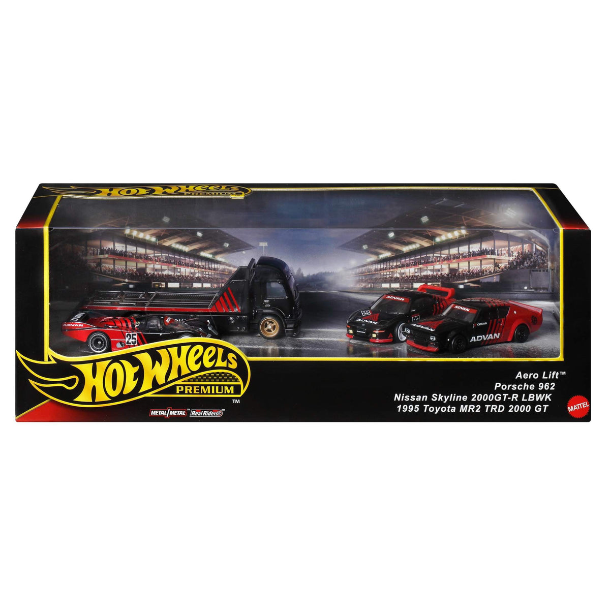 Hot Wheels Premium Collector Display Set, 3 Cars & 1 Transporter (Set JBM06) - view 6