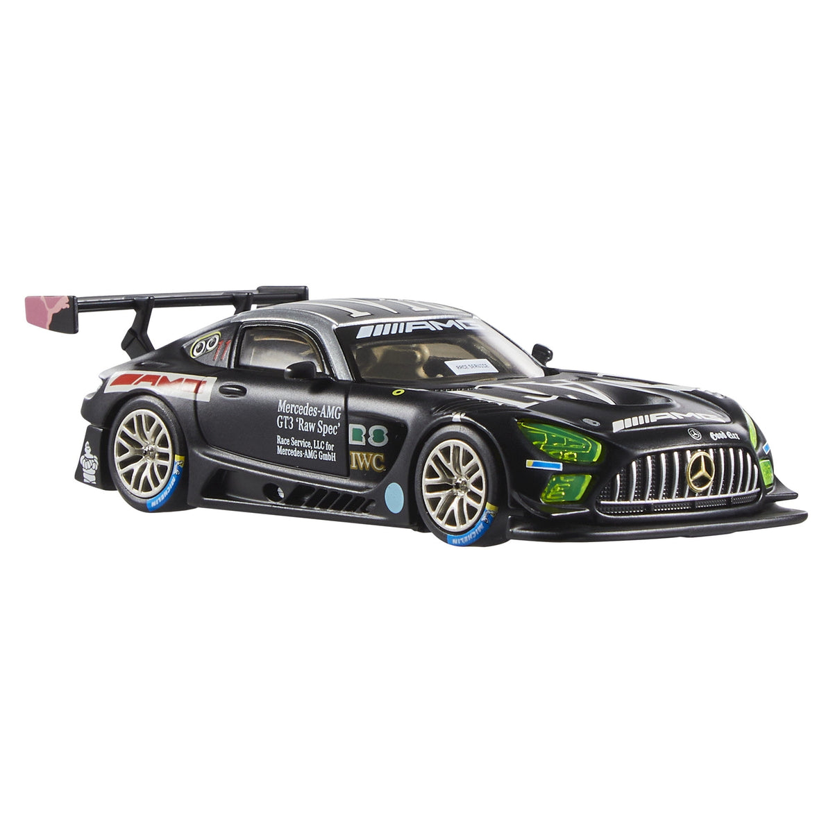 Hot Wheels Premium 1:43 Scale Real Riders Mercedes-AMG GT3 (Black) Die-Cast Car - view 3