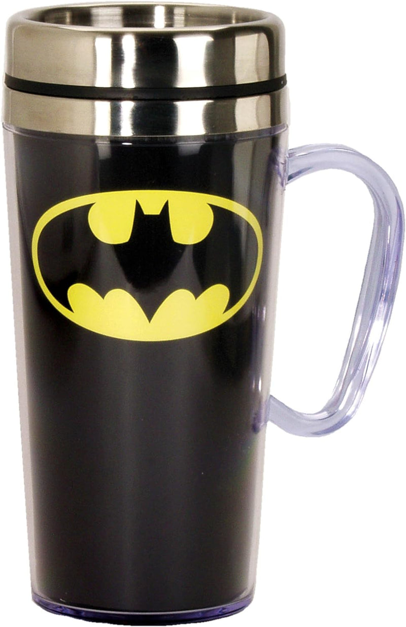 Batman Insulated Travel Mug, 15oz, Black