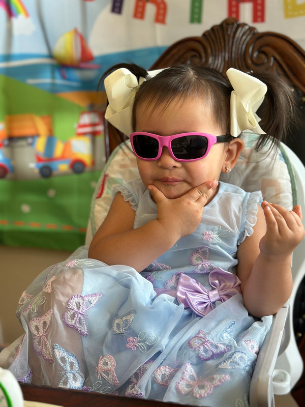 Kushies Kid Size Dupont Rubber Sunglasses, 100% UV Block, Toddler, 12m plus
