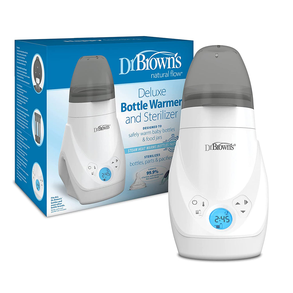 Dr. Brown’s Deluxe Baby Bottle Warmer and Sterilizer for Formula, Breast Milk, and Baby Food Jars