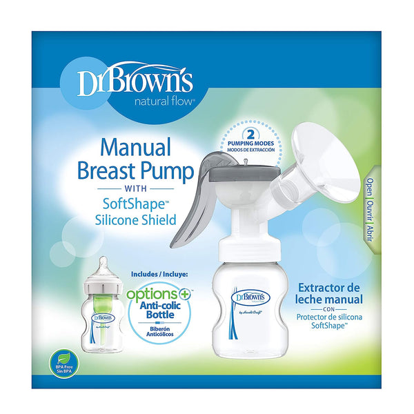 Dr. Brown's Manual Breast Pump with Soft Shape Silicone Shield