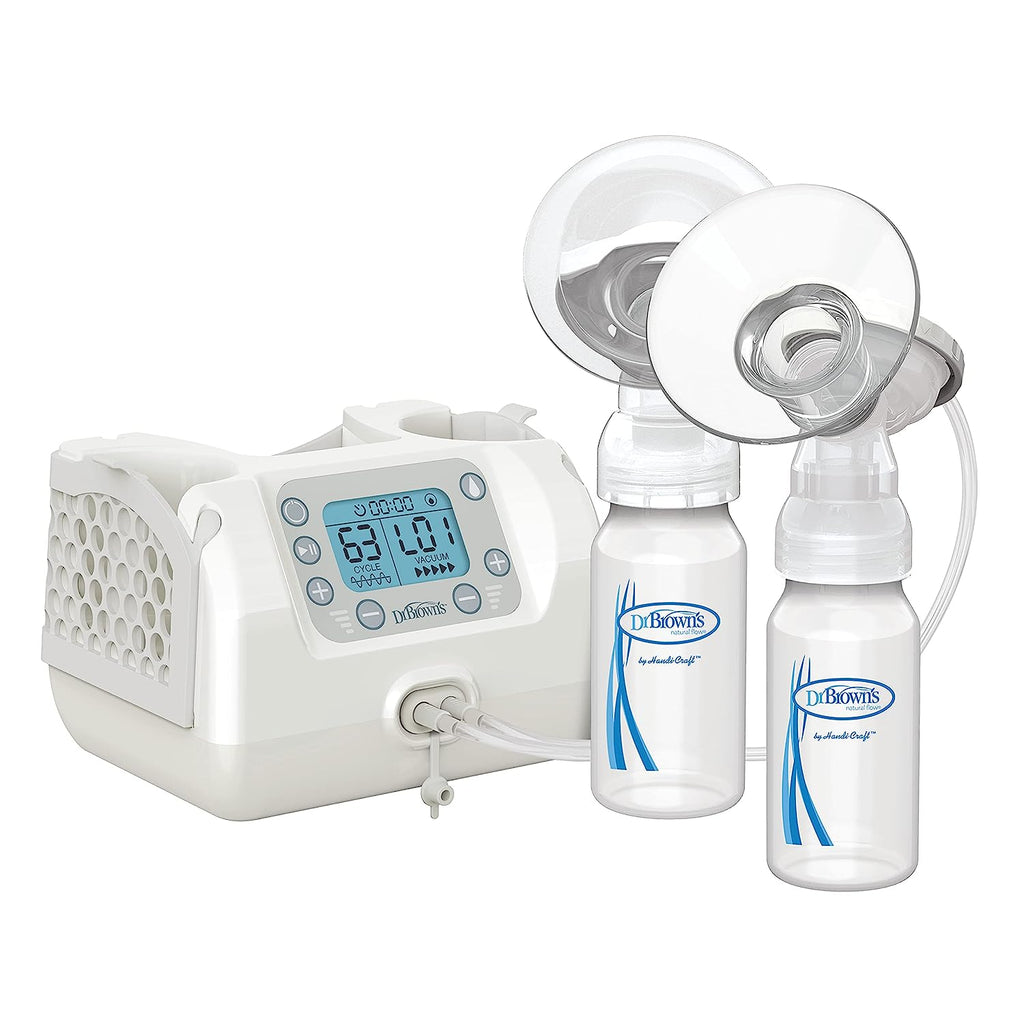 Dr. Brown's Custom flow Double Electric Breast Pump with Baby Bottles