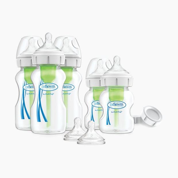 Dr. Brown's 12 Piece Options+ Newborn Wide-Neck Bottle Set