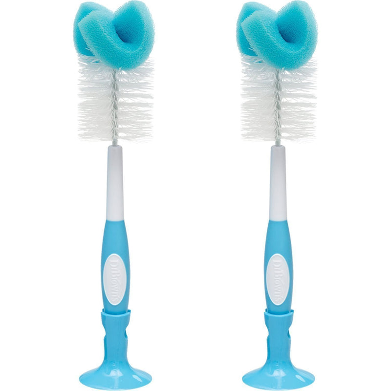 Dr. Brown's Baby Bottle Brush, 2 Pack, Blue