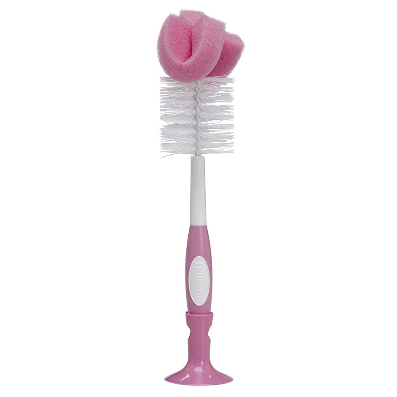 Dr. Brown's Baby Bottle Brush, 2 Pack, Pink