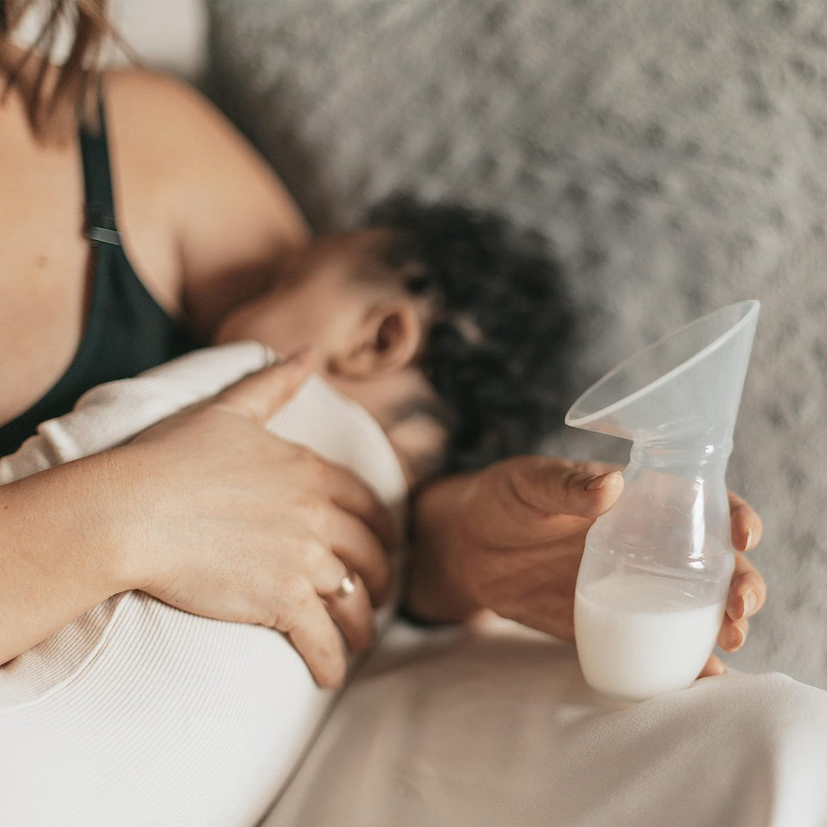 Dr. Brown's Silicone One-Piece Breast Pump, 4oz Bottle, Milk Catcher & Travel Bag