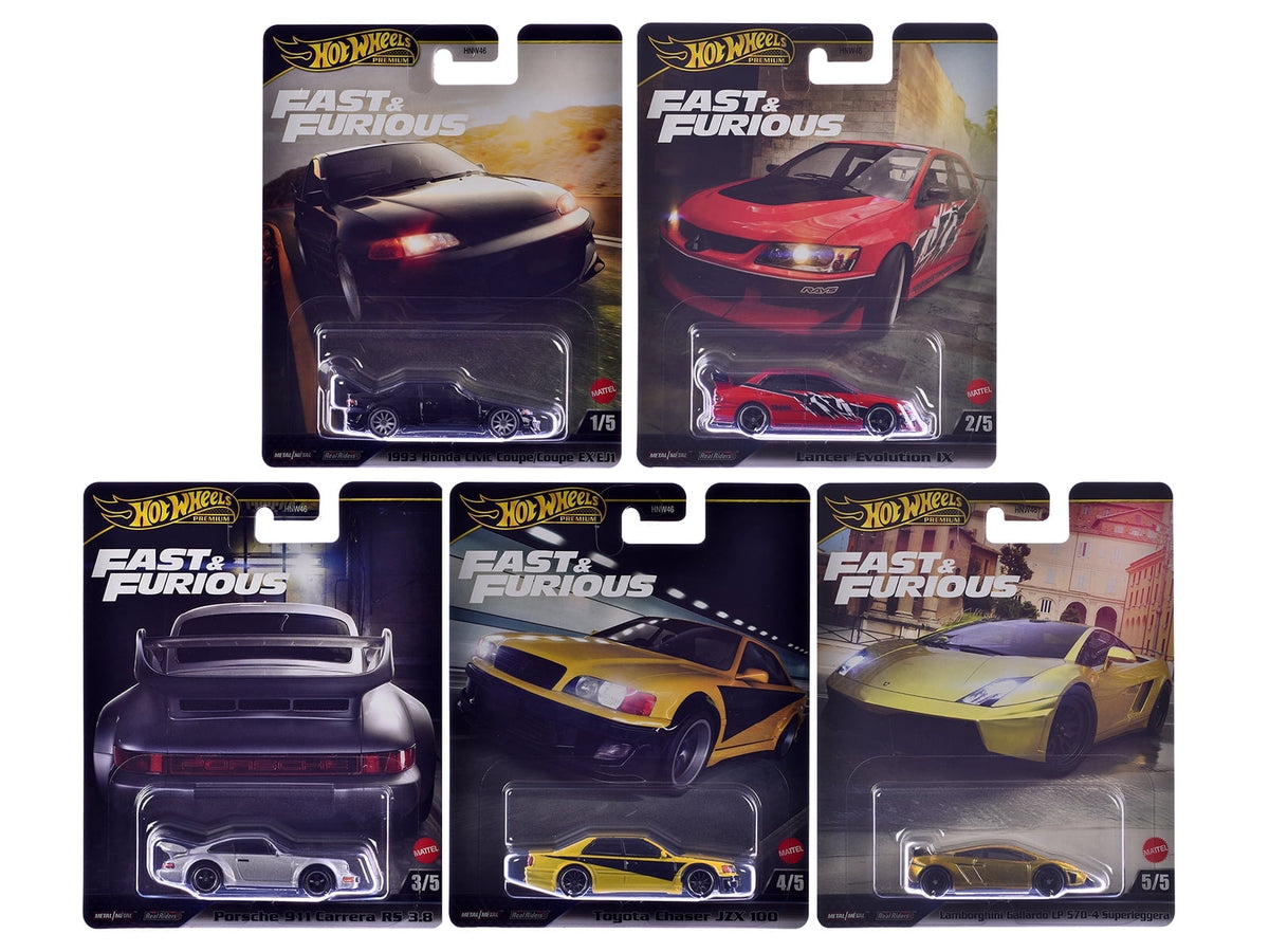 Hot Wheels Fast & Furious 2025 Set M 5-Pack Die-Cast Cars