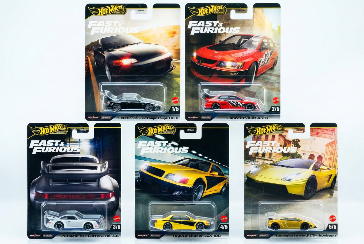 Hot Wheels Fast & Furious 2025 5 Pack Set M Diecast Model Cars