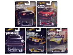 "Fast & Furious" 2025 5 Pack Set M Diecast Model Cars by Hot Wheels