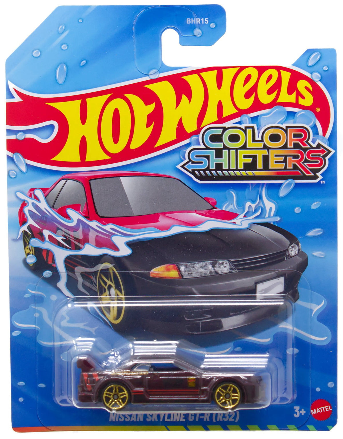 Hot Wheels Color Shifters Nissan Skyline GT-R (R32) Diecast Car [Black & Red]