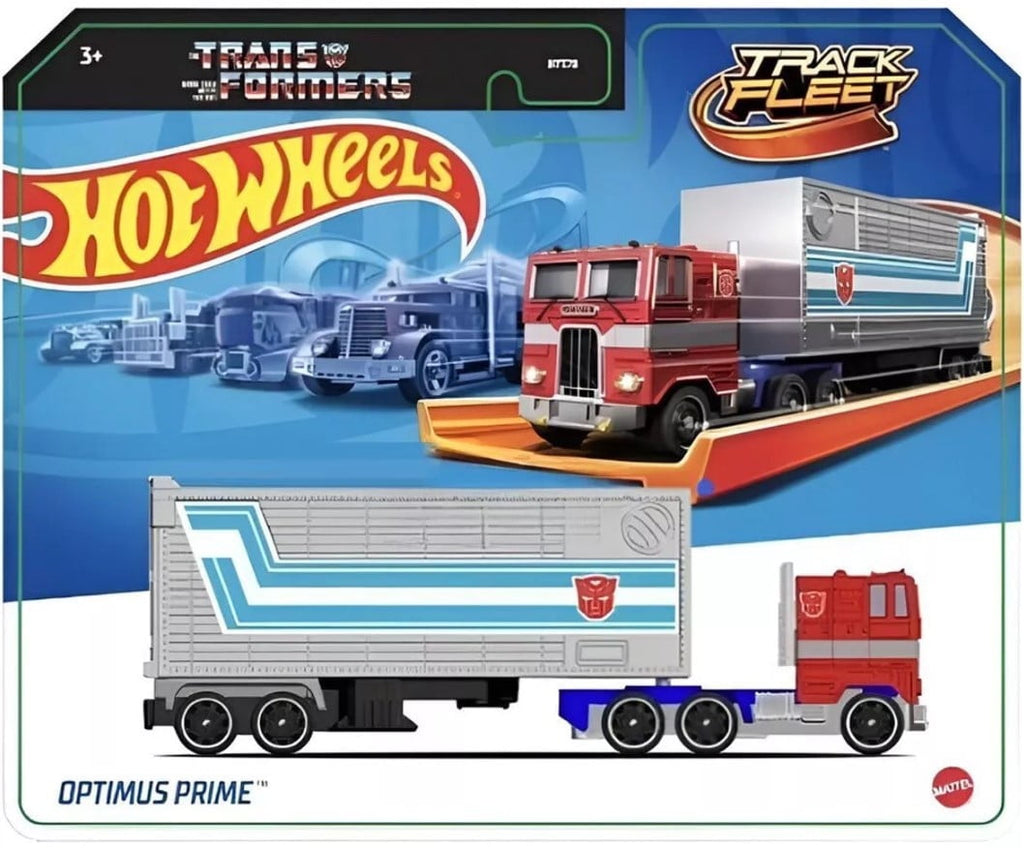 Hot Wheels Track Fleet Optimus Prime Die Cast Car