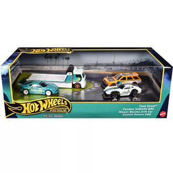 Hot Wheels Premium Collector Display Sets, 3 Cars & 1 Transporter, Greddy Street Racers