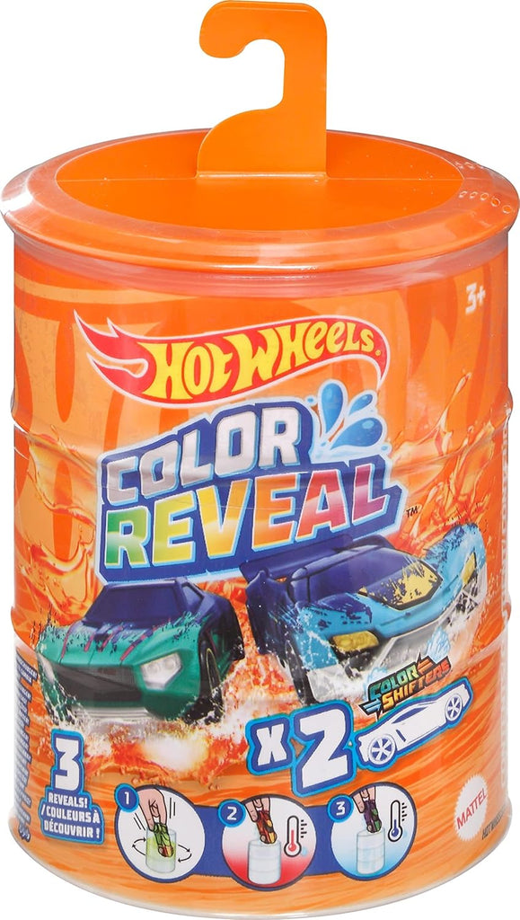 Hot Wheels Color Reveal Multipack with 2 Surprise Cars That Change Deco in Warm & ICY Cold Water