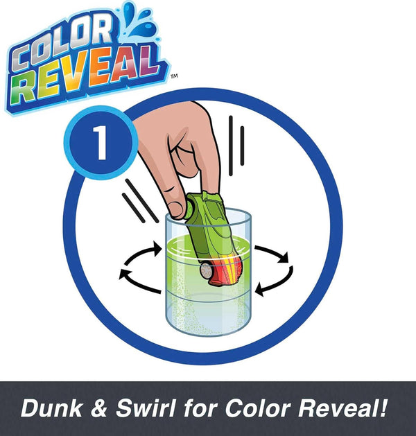 Hot Wheels Color Reveal Multipack with 2 Surprise Cars That Change Deco in Warm & ICY Cold Water