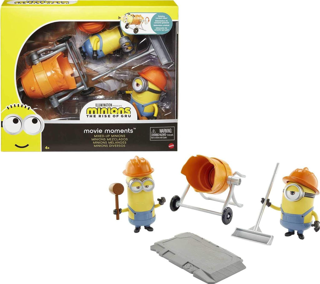 Minions Toy: The Rise of Gru Movie Moments Mixed-Up Minions, Kevin & Stewart